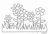 Easter Spring Flowers Coloring sketch template