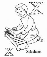 Xylophone Coloring Drawing Malcolm Pages Letter Getcolorings Getdrawings sketch template