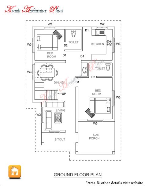 bedroom house smart home  kerala  pinterest
