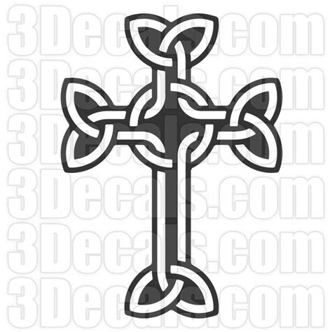 cross celtic knot decals