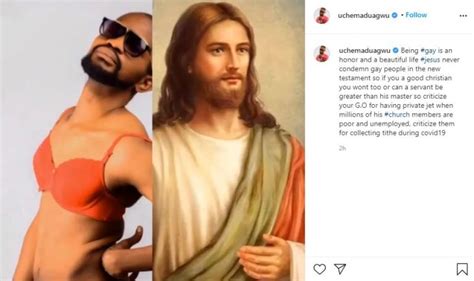 “jesus never condemned gay people in the new testament” says nollywood