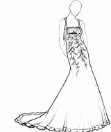 Coloring Pages Dress Prom Dresses Barbie Outfit Drawing Color Getcolorings Printable Getdrawings Elegant sketch template