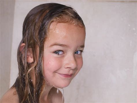 Sweet Girl Taking A Shower Stock Image Image Of Innocent