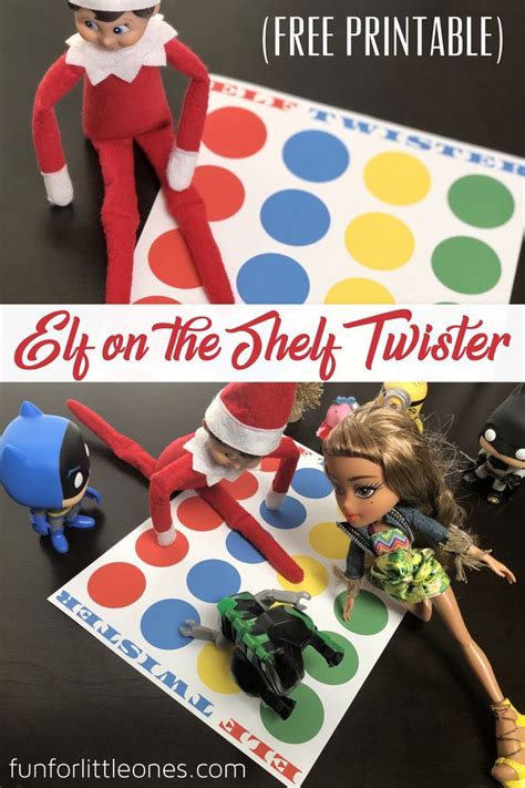 elf twister  printable  printing  elf   shelf