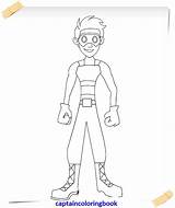 Danger Coloring Henry Pages Man Captain Template Kid Nickelodeon sketch template