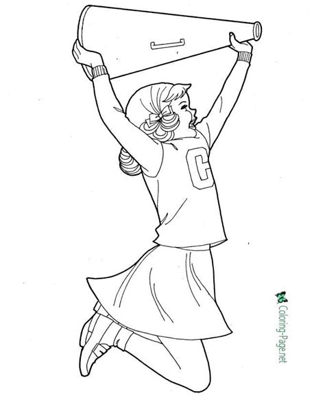 cheerleader coloring pages