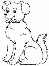 Dog Coloring Pages Dogs Happy Animals Drawing Printable Pet Baby House Wild Kids Color Sheets Drawings Beautiful Colouring Puppy African sketch template