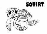 Nemo Coloring Finding Pages Squirt Dory Crush Turtle Printable Drawing Marlin Para Disney Kids Colorear Ewok Color Buscando Colouring Coloriage sketch template