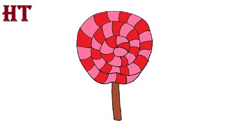 lollipop drawing easy  beginners   draw  candy steop  step youtube