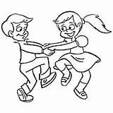 Dancing Clipart Clip Dance Kids Library Cliparts sketch template