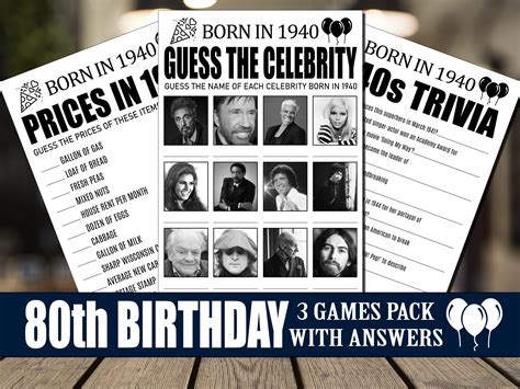 birthday party games  trivia games  birthday party ideas