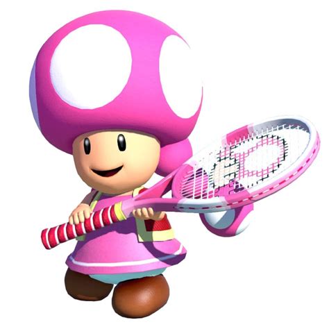 toadette render from mario tennis aces illustration artwork gaming