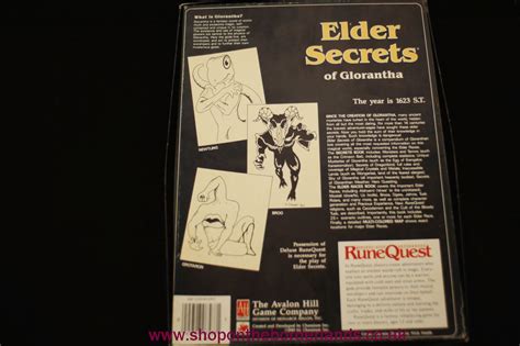 Elder Secrets Of Glorantha Avalon Hill Boxed Supplement