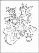 Bandicoot Kolorowanki Bestcoloringpagesforkids Motorcycle Dla Sheets sketch template