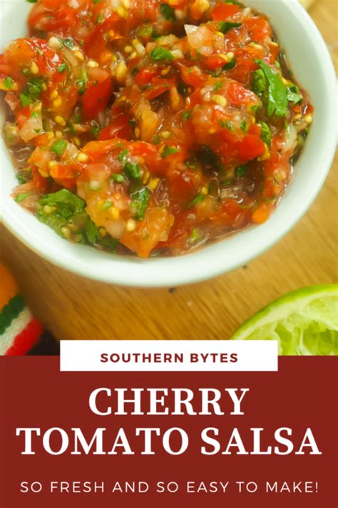 quick easy cherry tomato salsa southern bytes