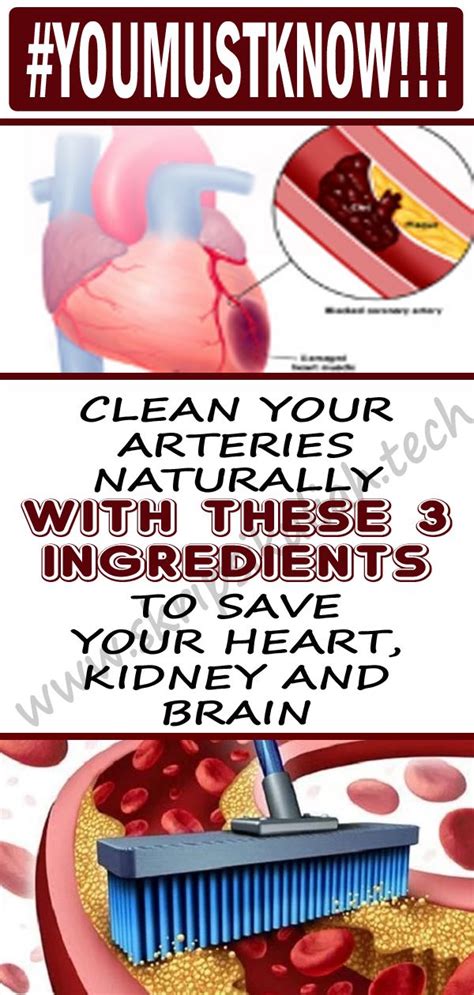 how to clean out plaque in arteries 3 ingredients mixture healthy