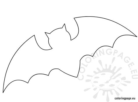 bat template  halloween coloring page