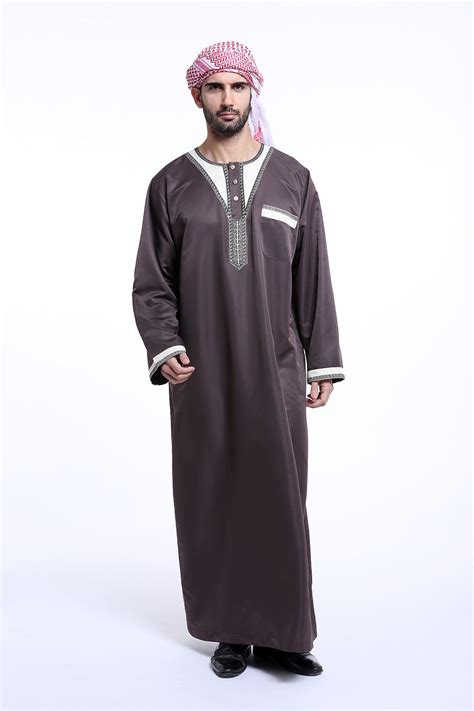 Fashion Kaftan Jubba Thobe Abaya Arab Muslim Islamic Clothing For Saudi