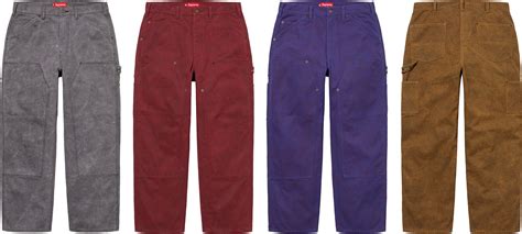 canvas double knee painter pant fall winter  supreme
