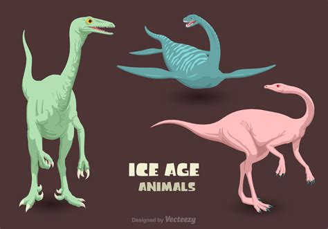 vector ice age animals  vector art  vecteezy