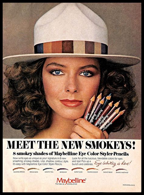 maybelline eye color styler pencils vintage print ad makeup