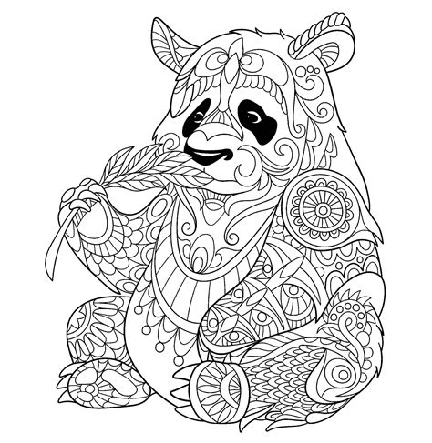panda coloring pages  print pandas kids coloring pages