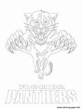 Coloring Pages Nhl Logo Panthers Carolina Printable Getdrawings Getcolorings Color sketch template