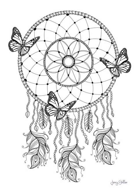 dream catcher coloring pg butterfly coloring page mandala coloring