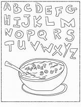 Coloring Alphabet Pages Soup Kids Abc Printable Print Worksheets Clipart Color Coloringhome Getcolorings Library Popular Bestcoloringpagesforkids Comments Line sketch template