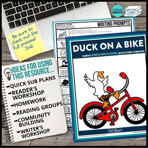 duck   bike activities  lesson plans   clutter