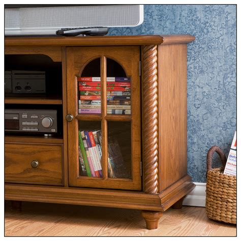 Sei Tv Stand For Most Flat Panel Tvs Up To 50 Antique Oak Ms9889