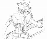 Blazblue Ragna Calamity Coloring Pages Claw Trigger Another sketch template