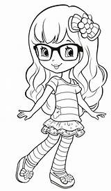 Coloring Pages Girls Kids Sheets Strawberry Shortcake Old Printable Cartoon Girl Cute Years Little Books Book Year Print Colouring Top sketch template