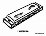 Harmonica Coloring Pages Colouring Music Sheets Instrument Stick Craft Colormegood sketch template
