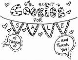 Scout Coloring Cookie Pages Girls Girl Printable Getcolorings sketch template