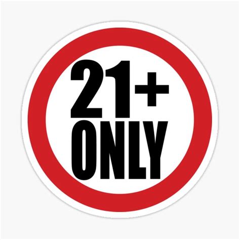 age restriction sign sticker  sale  themikis redbubble
