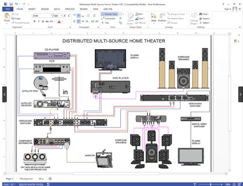 create visio audiovideowiring diagrams netzoom