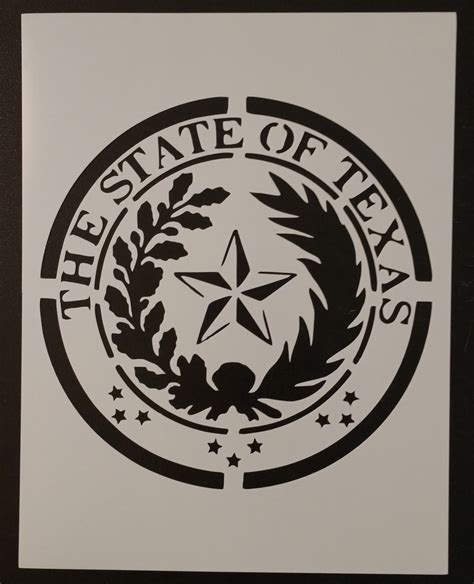 state seal  texas stencil  custom stencils