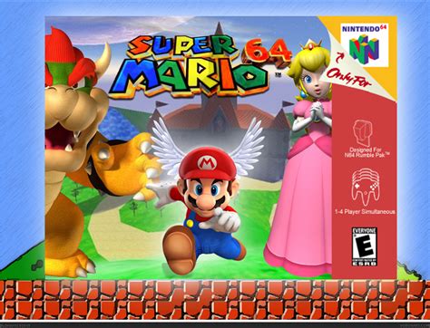 Viewing Full Size Super Mario 64 Box Cover
