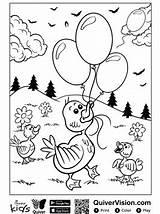 Quiver Fun Kids Duck Coloring Pages sketch template