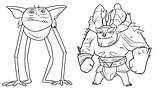 Trollhunters Goblin Amulet Dreamworks Draal Raskrasil sketch template