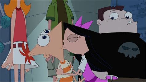 Image Phineas And Isabella Kissing  Disney Wiki