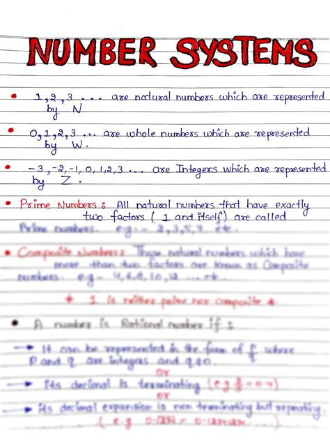 solution number system handwritten notes  class  studypool