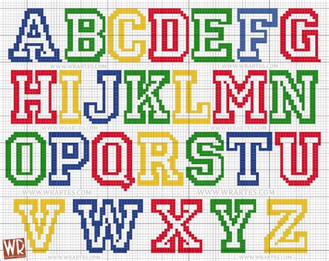 monograma alfabeto ponto cruz ver fazer