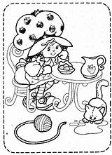 Shortcake Kleurplaten Fresa Tarta Erdbeer Aardbei Fragole Popular Animaatjes Coloringhome Ad3 sketch template