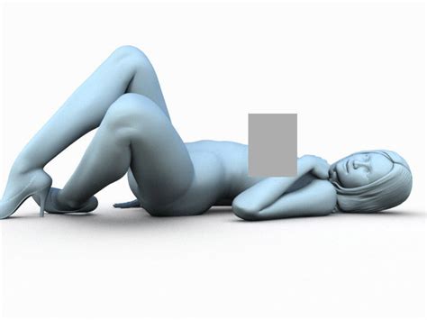 3d Print Model Woman Lying Down 02 Cgtrader
