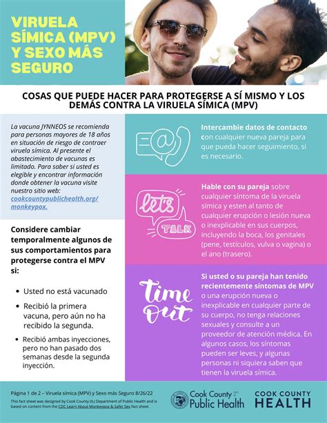 Mpv And Safer Sex Fact Sheet Spanish Cook County Department Of Public