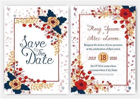 printable wedding card   printable templates