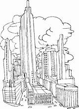 Coloring Ciudades Rascacielos Disegni Ausmalbild Cidade Bambini Ciudad Grattacieli Malvorlagen Cidades Laminas Aprender sketch template