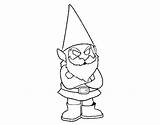 Gnome Grumpy Coloring Coloringcrew Book sketch template